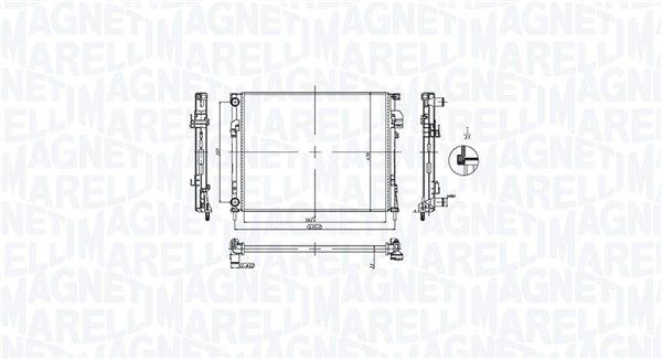 350213212900 Magneti Marelli Радіатор охолодження двигуна